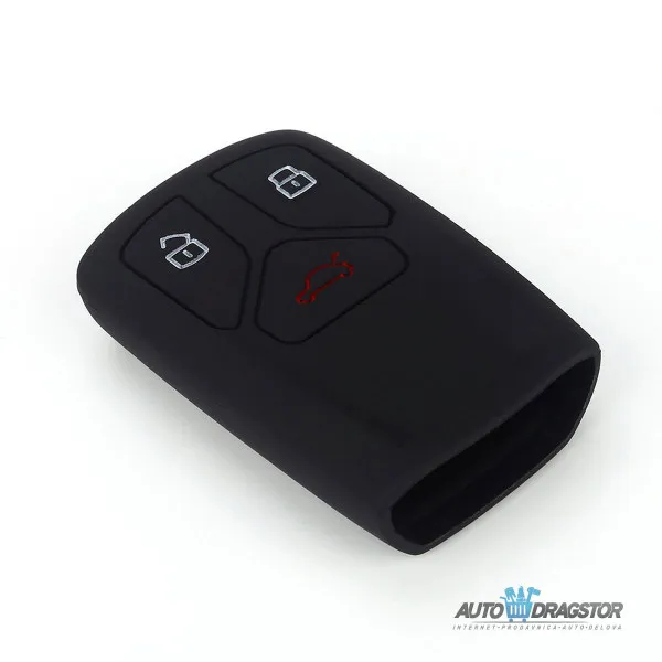 SILIKONSKA NAVLAKA ZA KLJUČEVE CRNA AUDI 