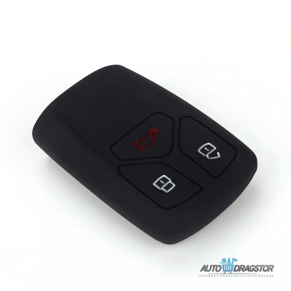 SILIKONSKA NAVLAKA ZA KLJUČEVE CRNA AUDI 