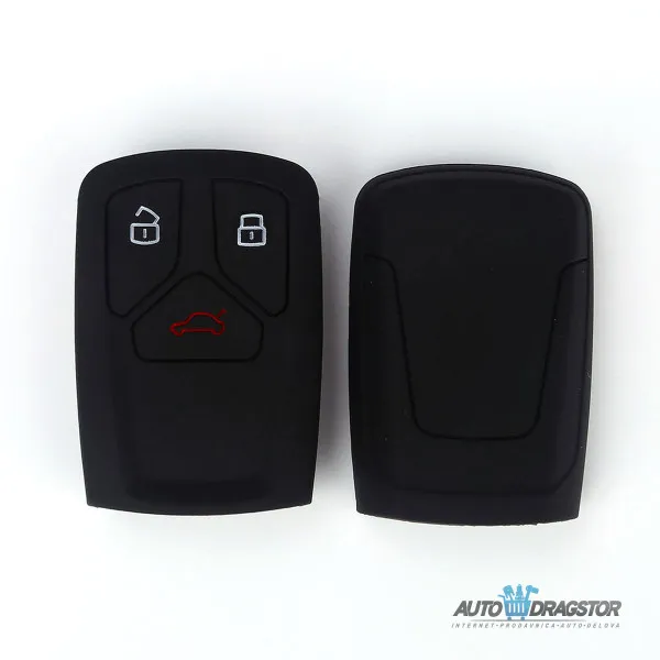 SILIKONSKA NAVLAKA ZA KLJUČEVE CRNA AUDI 