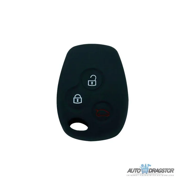 SILIKONSKA NAVLAKA ZA KLJUČEVE CRNA RENAULT 