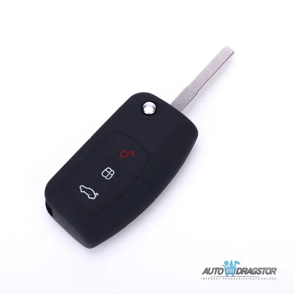 SILIKONSKA NAVLAKA ZA KLJUČEVE CRNA FORD 