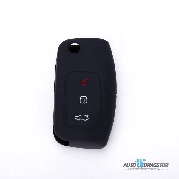 SILIKONSKA NAVLAKA ZA KLJUČEVE CRNA FORD 