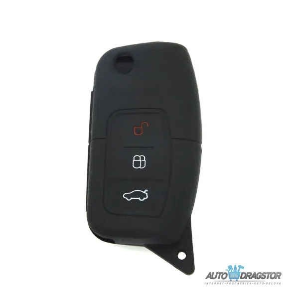 SILIKONSKA NAVLAKA ZA KLJUČEVE CRNA FORD 