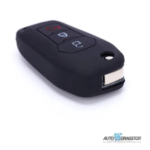SILIKONSKA NAVLAKA ZA KLJUČEVE CRNA FORD 