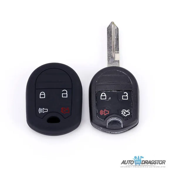 SILIKONSKA NAVLAKA ZA KLJUČEVE CRNA FORD 