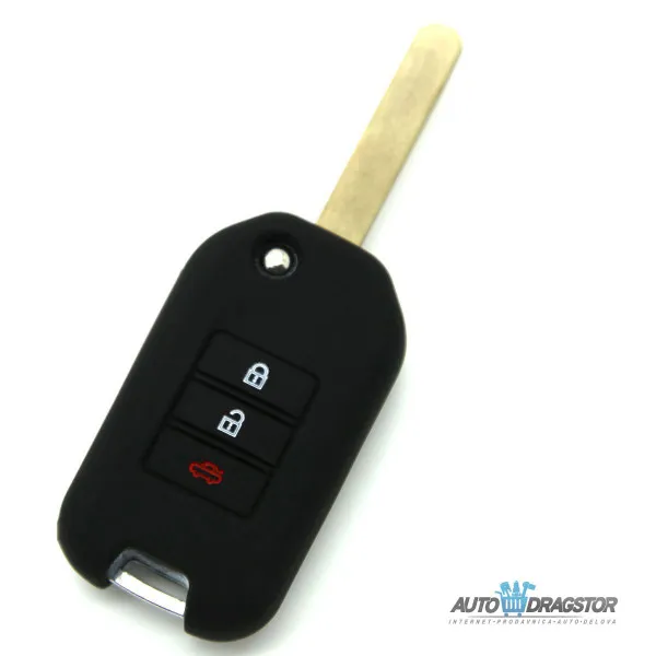 SILIKONSKA NAVLAKA ZA KLJUČEVE CRNA HONDA 