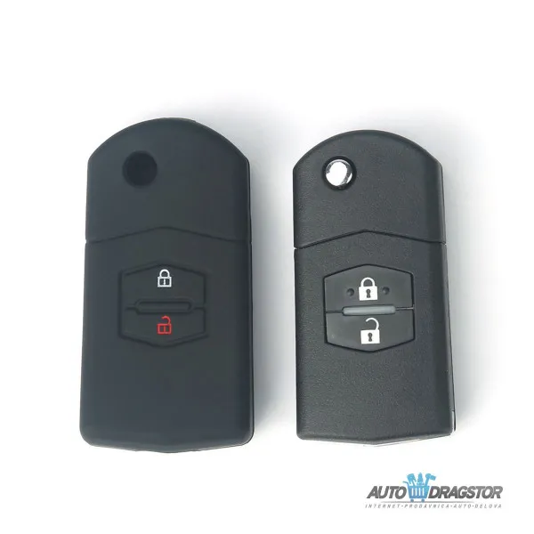 SILIKONSKA NAVLAKA ZA KLJUČEVE CRNA MAZDA 