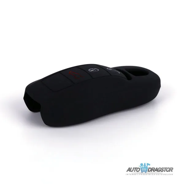 SILIKONSKA NAVLAKA ZA KLJUČEVE CRNA PORSCHE 