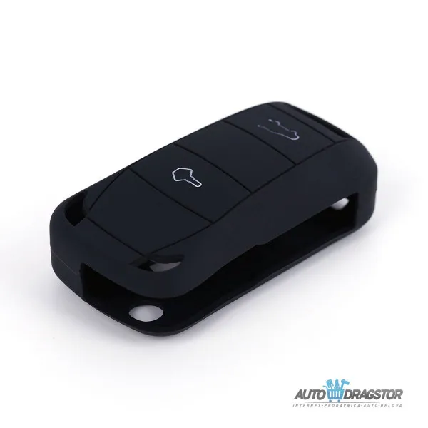 SILIKONSKA NAVLAKA ZA KLJUČEVE CRNA PORSCHE 