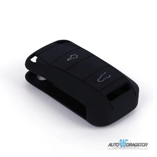 SILIKONSKA NAVLAKA ZA KLJUČEVE CRNA PORSCHE 