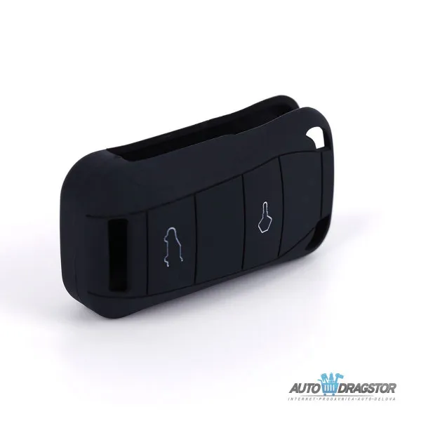 SILIKONSKA NAVLAKA ZA KLJUČEVE CRNA PORSCHE 