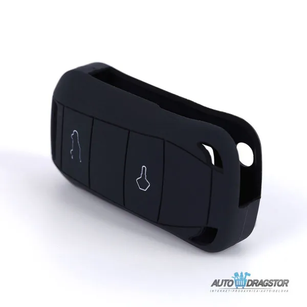 SILIKONSKA NAVLAKA ZA KLJUČEVE CRNA PORSCHE 