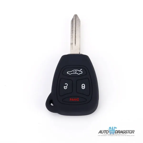 SILIKONSKA NAVLAKA ZA KLJUČEVE CRNA JEEP 