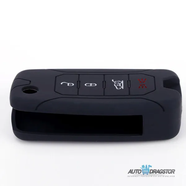 SILIKONSKA NAVLAKA ZA KLJUČEVE CRNA JEEP 