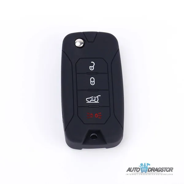 SILIKONSKA NAVLAKA ZA KLJUČEVE CRNA JEEP 