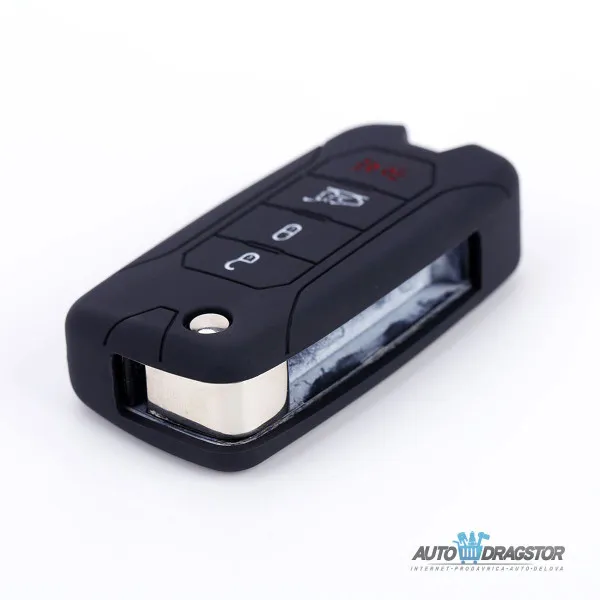 SILIKONSKA NAVLAKA ZA KLJUČEVE CRNA JEEP 