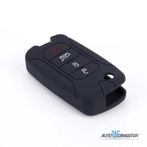 SILIKONSKA NAVLAKA ZA KLJUČEVE CRNA JEEP 