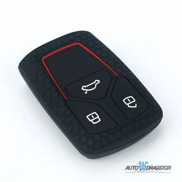SILIKONSKA NAVLAKA ZA KLJUČEVE CRNA AUDI 