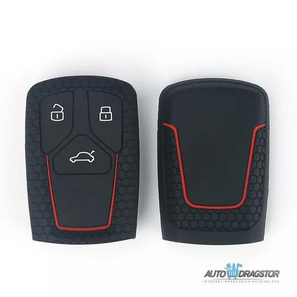 SILIKONSKA NAVLAKA ZA KLJUČEVE CRNA AUDI 