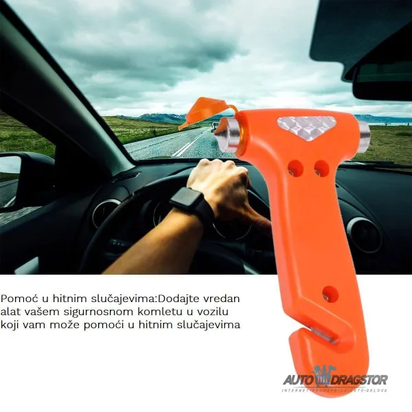 ČEKIĆ ZA RAZBIJANJE SIGURNOSNOG STAKLA 