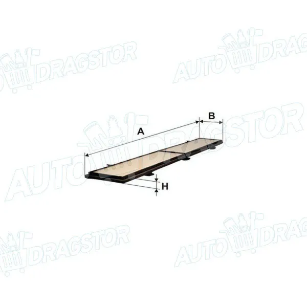 Filter kabine sa aktivnim ugljem BMW, OPEL, PORSCHE 