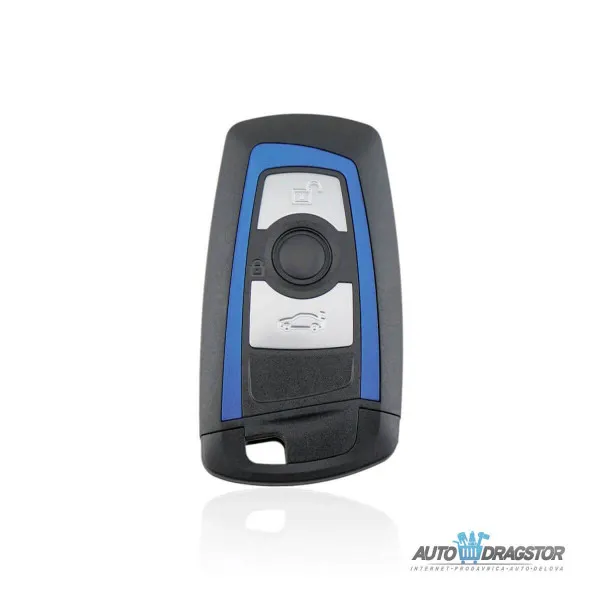 KUĆIŠTE OKLOP KLJUČA 3 DUGMETA  ZA BMW SA PLAVIM OKVIROM 