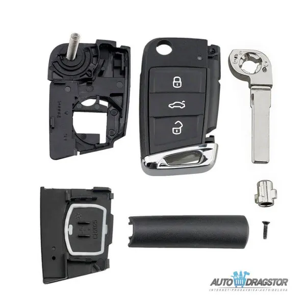 KUĆIŠTE OKLOP KLJUČA 3 DUGMETA ZA VW 