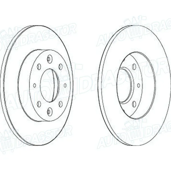 Kočioni diskovi KIA CARENS (FJ), 02-06; CLARUS (K9A/GC), 96-01; 