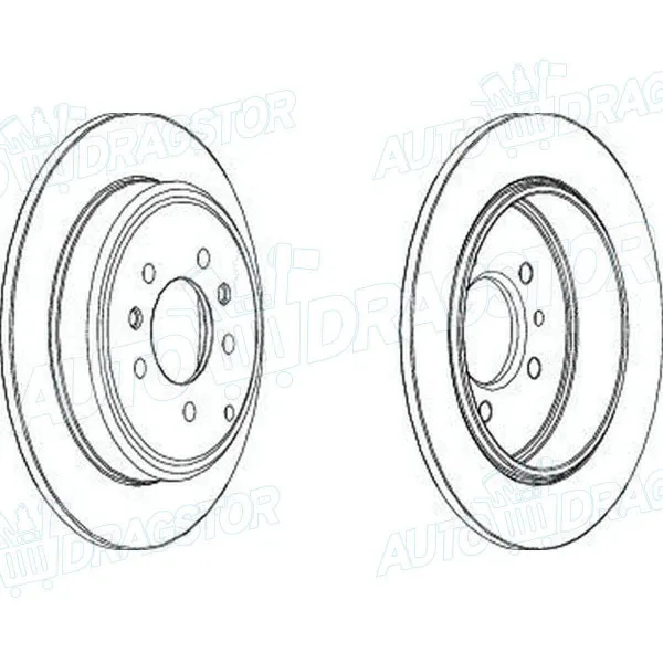 Kočioni diskovi PEUGEOT 607 (9_), 99-10; 