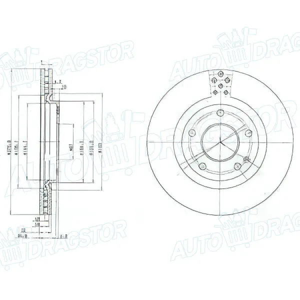Kočioni diskovi MERCEDES A-KLASSE (W168), 97-04; 