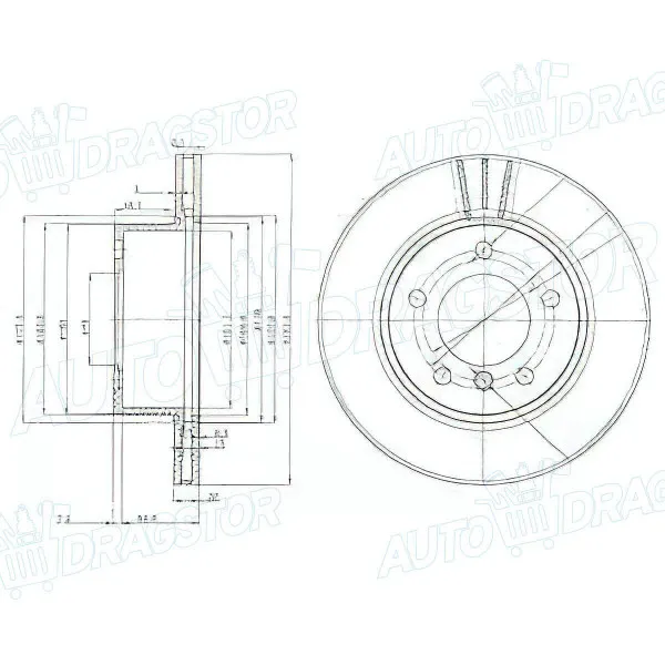Kočioni diskovi BMW 1 (E81/E82/E87/E88), 04-13; 1 (F20/F21), 11-19; 