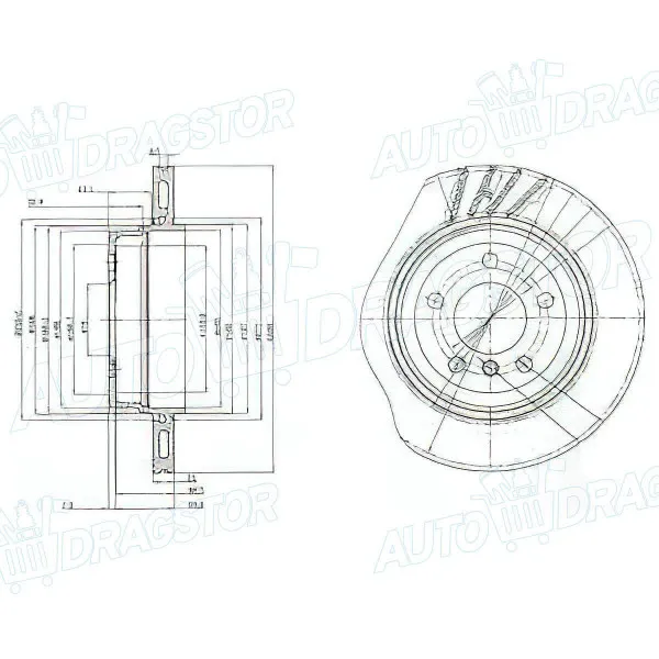 Kočioni diskovi BMW X3 (E83), 04-10; 