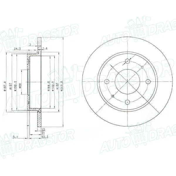 Kočioni diskovi MITSUBISHI, SMART 