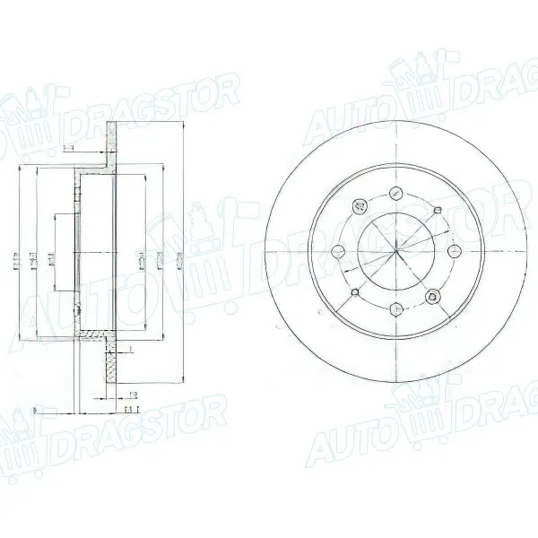 Kočioni diskovi KIA CERATO (FE), 04-08; 