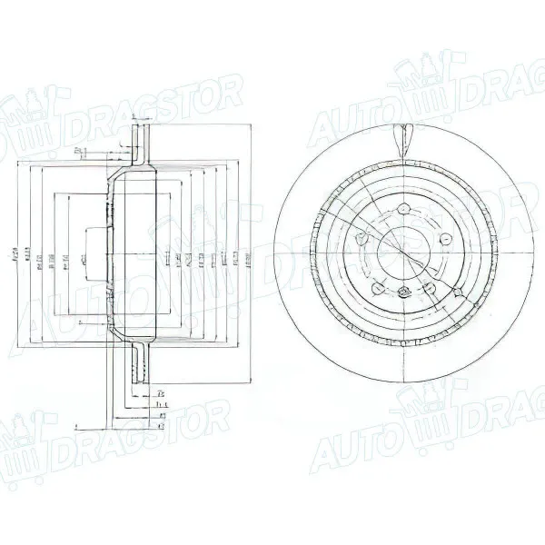 Kočioni diskovi MERCEDES, MITSUBISHI 
