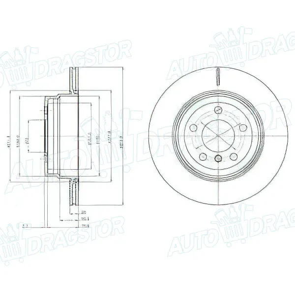 Kočioni diskovi BMW X5 (E70), 06-13; X6 (E71), 08-14; 