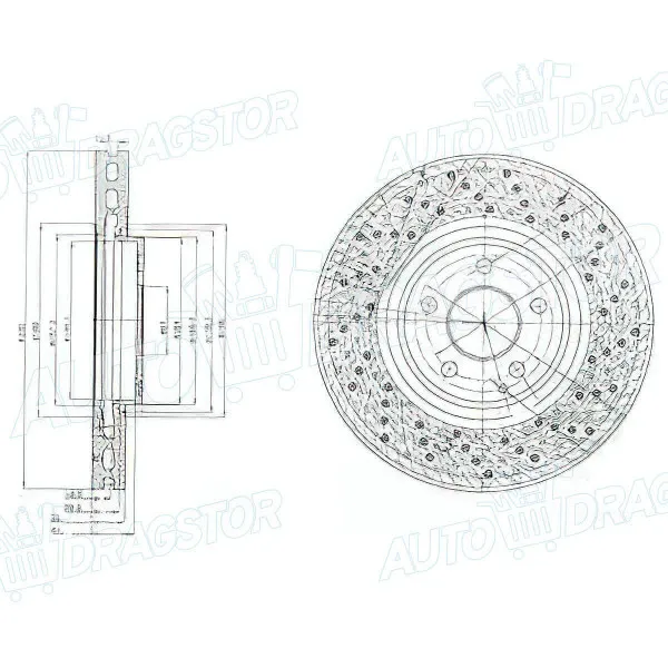 Kočioni diskovi MERCEDES S-KLASSE (W220), 98-05; 