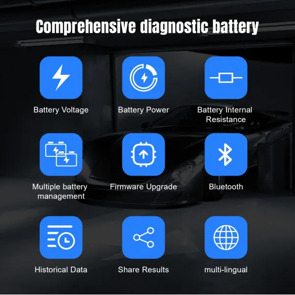 AKUMULATOR TESTER ZA VOZILA I MOTORE BLUETOOTH 