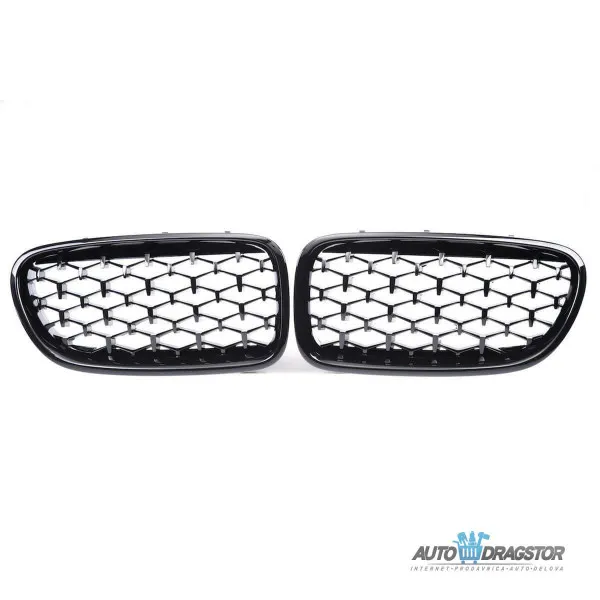 BMW 5 (F10) Sedan (F11) Touring 2010-2018 MASKA DIAMOND CRNA SET 2 KOM 