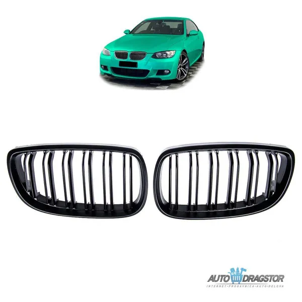BMW 3 (E92) Coupe (E93) Convertible 2005-2010 MASKA MAT CRNA M-STYLE SET 2KOM 