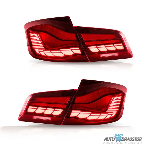 BMW 5 (F10) Sedan 2010-2017 DINAMIČKE LED CRVENE ŠTOP LAMPE  M4 GTS SET 4KOM 
