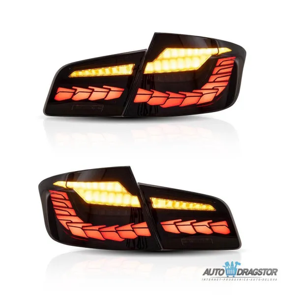 BMW 5 (F10) Sedan 2010-2017 DINAMIČKE LED ZATAMLJENE ŠTOP LAMPE  M4 GTS SET 4KOM 