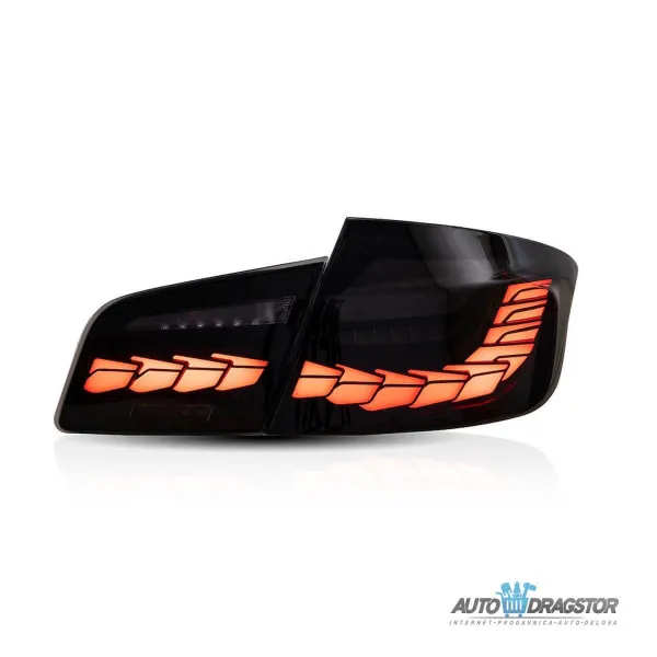BMW 5 (F10) Sedan 2010-2017 DINAMIČKE LED ZATAMLJENE ŠTOP LAMPE  M4 GTS SET 4KOM 