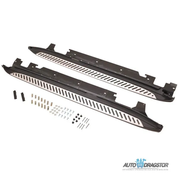 BMW X1 (F48) 2014- ALUMINIJUMSKO BOČNO GAZIŠTE KOMPLET SA DELOVIMA ZA MONTAŽU-SET 