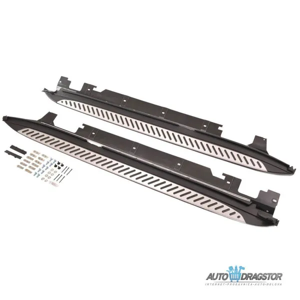 BMW X2 (F39) 2018-  ALUMINIJUMSKO BOČNO GAZIŠTE KOMPLET SA DELOVIMA ZA MONTAŽU-SET 