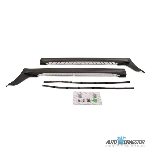 BMW X3 (E83) 2004-2010  ALUMINIJUMSKO BOČNO GAZIŠTE KOMPLET SA DELOVIMA ZA MONTAŽU-SET 