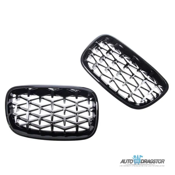 BMW X6 (E71, E72) X5 (E70) 2007-2013 MASKA DIAMOND CRNA SET 2 KOM 