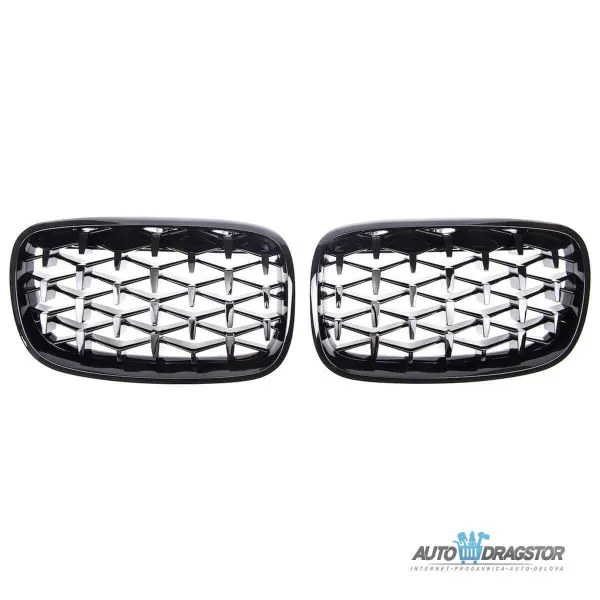 BMW X6 (E71, E72) X5 (E70) 2007-2013 MASKA DIAMOND CRNA SET 2 KOM 