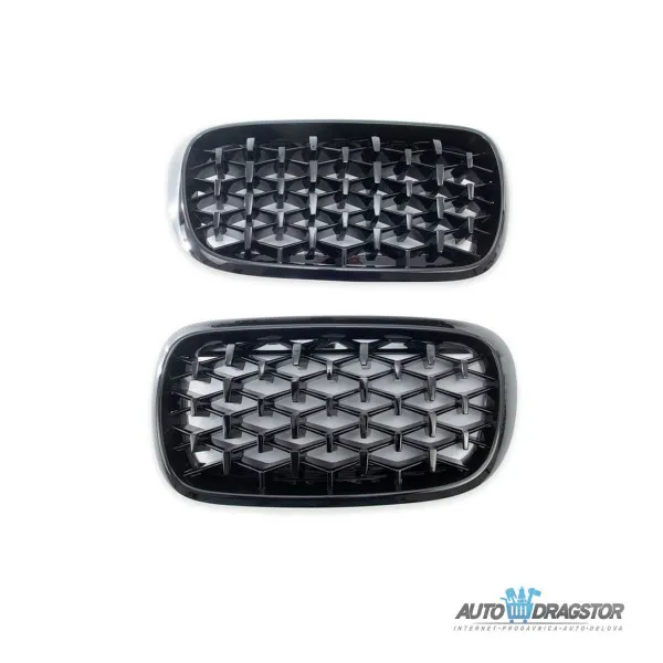 BMW X5 (F15, F85) X6 (F16, F86) 2013-2018 MASKA DIAMOND CRNA SET 2 KOM 