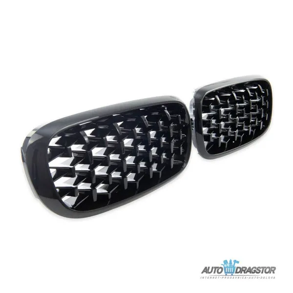 BMW X5 (F15, F85) X6 (F16, F86) 2013-2018 MASKA DIAMOND CRNA SET 2 KOM 